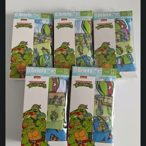 Nickelodeon TMNT Toddler Brief 6 packs. Size 2/3T. 5 packs